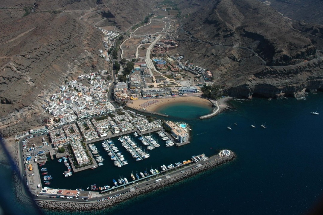 Mogan Fiesta San Juan - Aerial View of Puerto de Mogán